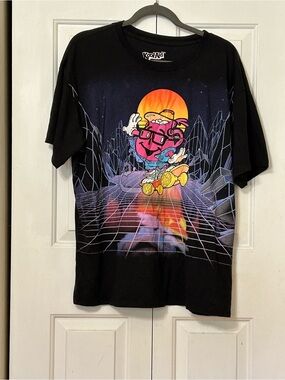 Kool-Aid Black Graphic Tee - Retro Skate Cartoon